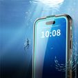 Etui do iPhone 17 Pro Max, Wodoodporne IP68, SHELLBOX MagSafe, niebieskie