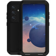 Etui Love Mei do Samsung Galaxy S24, pancerne ze szkłem, czarne