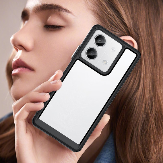 Etui do Xiaomi Redmi Note 13 5G, Fusion Hybrid, przezroczyste / czarne