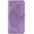 Etui z klapką do Realme Note 50, Butterfly, fioletowe