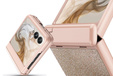 Etui do Motorola Razr 60 Ultra – Glitter PC Case ze szkłem i podstawką - złote