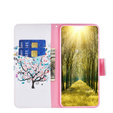 Etui z klapką do Motorola Moto G53 5G / G23 / G13, Wallet, Colorful Tree białe