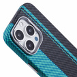 Etui do iPhone 16 Pro, Carbon Fiber MagSafe, czarne / niebieskie