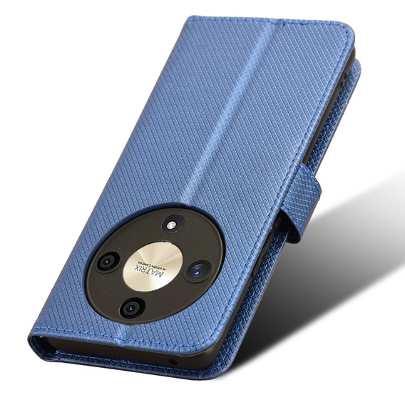 Etui z klapką do Honor Magic 6 Lite 5G, Wallet Smart Magnet, niebieskie