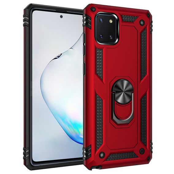 Etui pancerne do Samsung Galaxy Note 10 Lite, Nox Case Ring, czerwone