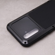 Etui Love Mei do Samsung Galaxy A54 5G, pancerne ze szkłem, czarne