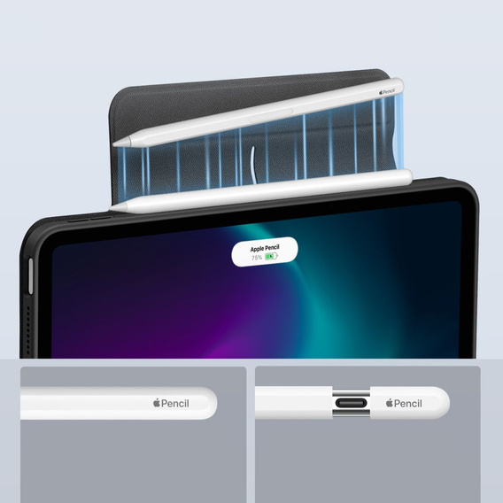 Etui do iPad Air 11" 2025/2024 (7/6 gen.) / Air 10.9" 2022/2020 (5/4 gen.), ESR Rebound Hybrid, Czarne