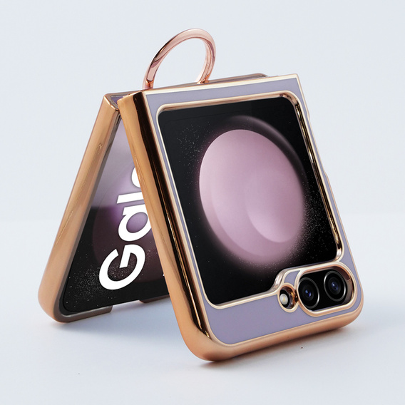 Etui do Samsung Galaxy Z Flip 5 5G, Electro Ring, fioletowe
