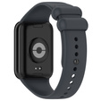 Pasek Silikonowy do Xiaomi Smart Band 8 Pro / Xiaomi Smart Band 9 Pro, Ciemnoszary
