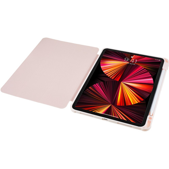 Etui do iPad Pro 11" 2022/2021/2020/2018 (4/3/2/1 gen.), Smartcase Hybrid, z miejscem na rysik, różowe