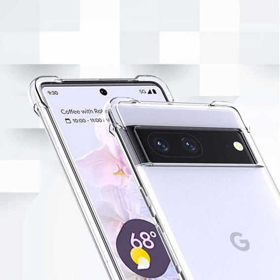 Etui do Google Pixel 8A, Dropproof, przezroczyste