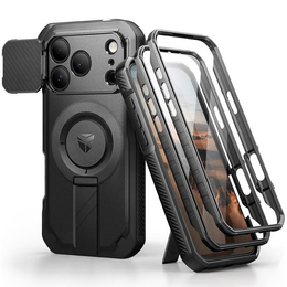 Etui Dexnor pancerne z podstawką i przesłoną aparatu, do MagSafe do iPhone 17 Pro