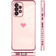 Etui do Samsung Galaxy A53 5G, Electro heart, różowe rose gold