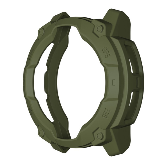 Etui ochronne do Garmin Instinct 3 Solar / Instinct 3 AMOLED 45mm – TPU, wzmocnione wycięcia, zielone