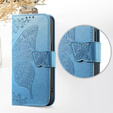 Etui z klapką do Xiaomi Redmi 15C 4G/LTE, Butterfly, niebieskie