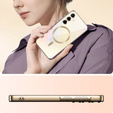 Etui do Samsung Galaxy S24 FE, Electro MagSafe, złote + Szkło na ekran