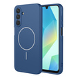 Etui silikonowe do Samsung Galaxy A17 5G, do MagSafe, niebieskie