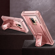 Etui pancerne do Samsung Galaxy S9 Plus, Dexnor Full Body, różowe rose gold
