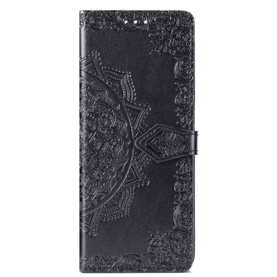 Etui z klapką do Samsung Galaxy Z Fold 4 5G, Mandala, czarne