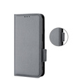 Etui z klapką do Xiaomi Redmi Note 12 5G / POCO X5 5G, Wallet Litchi Magnet, szare