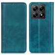 Etui do Xiaomi 14T, Wallet Litchi Leather, zielone