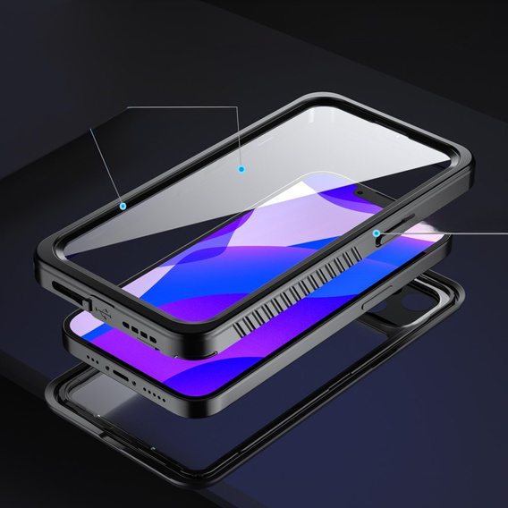 Etui Wodoodporne IP68 do iPhone 13, czarne
