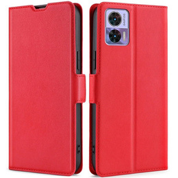 Etui z klapką do Motorola Edge 30 Neo 5G, Wallet Thin Magnet, czerwone