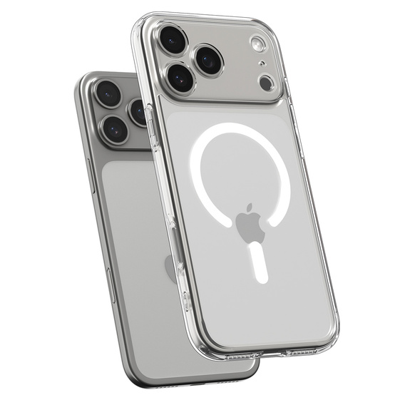 Etui Spigen Ultra Hybrid MagSafe do iPhone 17 Pro, Clear / White