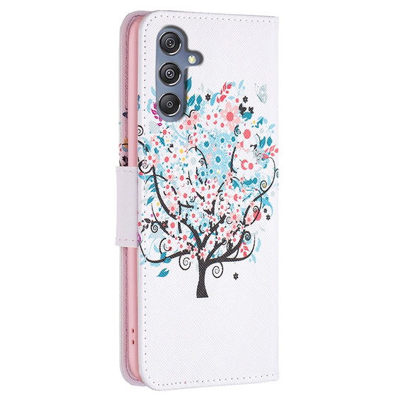 Etui z klapką do Samsung Galaxy M34, Wallet, Colorful Tree białe