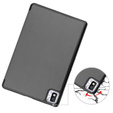 Etui do TCL Tab 10s 9081X / TCL Tab 10s 9080G 2021, Smartcase, szare