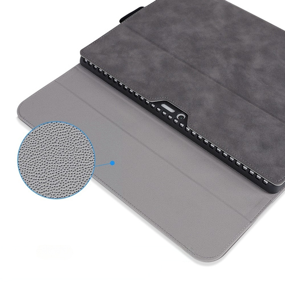 Etui do Microsoft Surface Go 3/Go 2/Go, Wallet Pen Slot, szare
