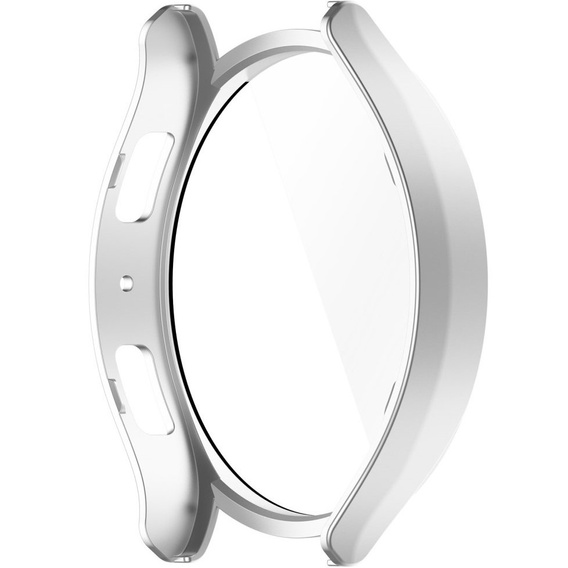 2w1 Etui + Szkło Hartowane do Samsung Galaxy Watch 6 40mm, Srebrne