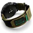 Pasek Nylonowy ERBORD MP84 Quickfit do Garmin Fenix 5/6/6 PRO/7 Forerunner 965/955/945, Zielony, Rozmiar M/L