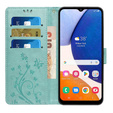 Etui z klapką do Samsung Galaxy A14 4G/5G, Butterfly, zielone