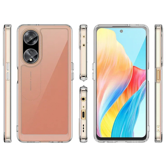 Etui do Oppo A98 5G, Fusion Hybrid, przezroczyste