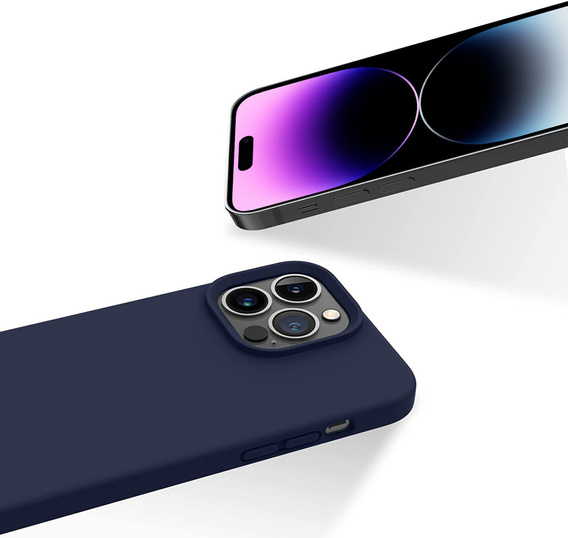 Etui Silicone do iPhone 14 Pro Max, Dark Blue