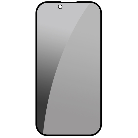 2x Szkło Hartowane prywatyzujące do iPhone 16e / 14 / 13 / 13 Pro, ERBORD 9H Easy App Anti-Peep