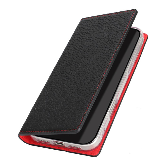 Etui z klapką Litchi Skin Grain do iPhone 17 Pro