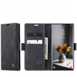 Etui CASEME do Samsung Galaxy S22 Ultra, Leather Wallet Case, czarne