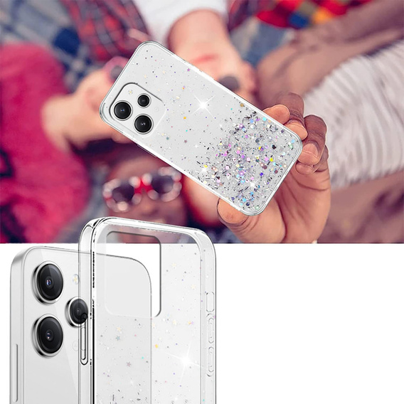 Etui do Xiaomi Redmi 12, Glittery, przezroczyste