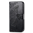 Etui z klapką do Oppo A38 4G / Oppo A18 4G, Butterfly, czarne