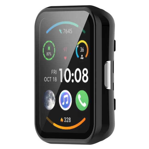 2w1 Etui + Szkło Hartowane do Huawei Watch Fit / Fit SE, czarne