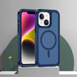 Etui z ramką do iPhone 13/14, do MagSafe, niebieskie