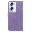 Etui z klapką do Oppo A79 5G, Butterfly, fioletowe