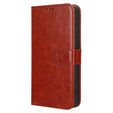 Etui z klapką do Infinix Note 30 Pro 4G, Crazy Horse Wallet, brązowe