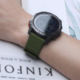 Pasek Silikonowy QuickFit do Garmin Fenix 22mm, Zielony / Czarny