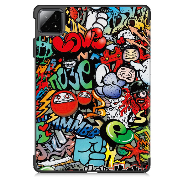 Etui do Xiaomi Pad 6S Pro 12.4, Smartcase, graffiti