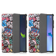 Etui do Lenovo Tab P11 Pro Gen 2 TB132FU TB132XU 11.2", Trójdzielne z miejscem na rysik, Graffiti