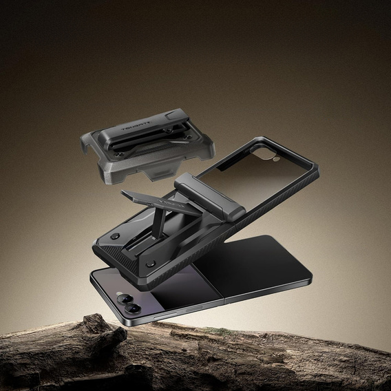 Etui Tongate MECH z MagSafe do Samsung Galaxy Z Flip7 FE / Z Flip6, zielone