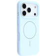 Etui silikonowe do iPhone 17 Pro, do MagSafe, antywstrząsowe, niebieskie